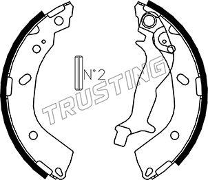 Trusting 046.214 - Bremžu loku komplekts www.autospares.lv