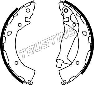 Trusting 046.213 - Bremžu loku komplekts www.autospares.lv