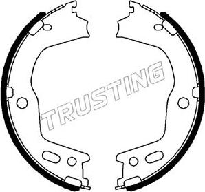 Trusting 046.226 - Brake Shoe Set, parking brake www.autospares.lv