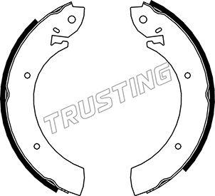 Trusting 040.080 - Bremžu loku komplekts www.autospares.lv