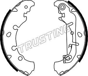 Trusting 040.149 - Brake Shoe Set www.autospares.lv