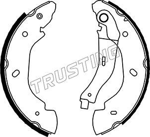 Trusting 040.148 - Bremžu loku komplekts www.autospares.lv