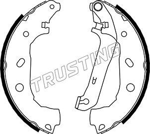 Trusting 040.151 - Bremžu loku komplekts www.autospares.lv