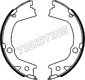 Trusting 040.164 - Bremžu loku kompl., Stāvbremze www.autospares.lv