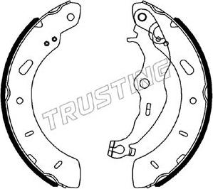 Trusting 040.165 - Bremžu loku komplekts www.autospares.lv