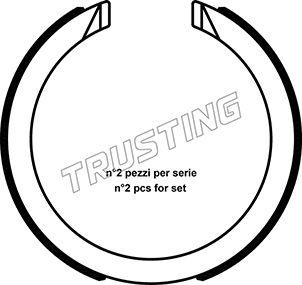 Trusting 040.163 - Bremžu loku kompl., Stāvbremze www.autospares.lv