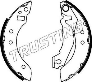 Trusting 040.111 - Bremžu loku komplekts www.autospares.lv