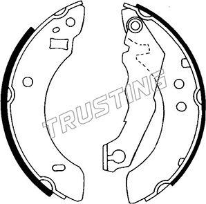 Trusting 040.124 - Bremžu loku komplekts www.autospares.lv