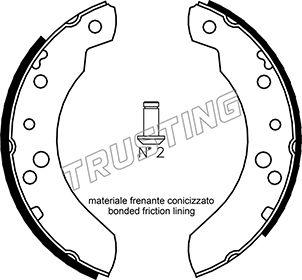 Trusting 040.126 - Bremžu loku komplekts www.autospares.lv