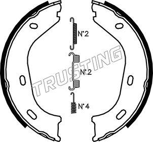 Trusting 052.116K - Bremžu loku kompl., Stāvbremze autospares.lv