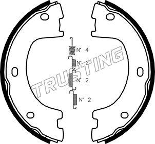 Trusting 052.136K - Bremžu loku kompl., Stāvbremze www.autospares.lv