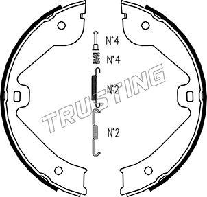 Trusting 052.131K - Bremžu loku kompl., Stāvbremze www.autospares.lv