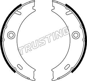 Trusting 052.127 - Brake Shoe Set, parking brake www.autospares.lv