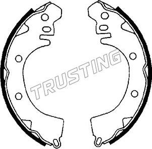 Trusting 064.155 - Bremžu loku komplekts www.autospares.lv