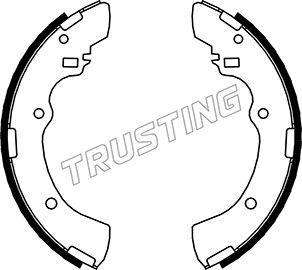 Trusting 064.164 - Bremžu loku komplekts www.autospares.lv