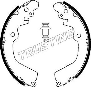 Trusting 064.167 - Bremžu loku komplekts www.autospares.lv