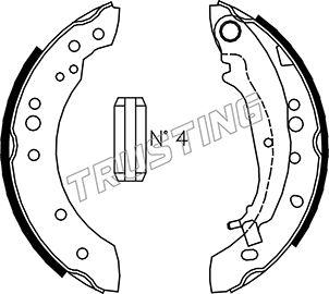 Trusting 064.178 - Bremžu loku komplekts www.autospares.lv