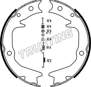 Trusting 064.177K - Bremžu loku kompl., Stāvbremze www.autospares.lv