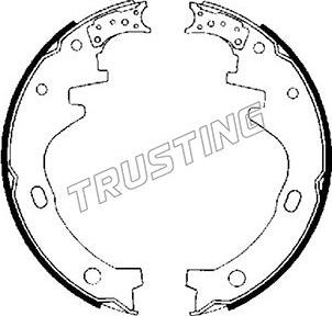 Trusting 067.164 - Bremžu loku komplekts www.autospares.lv