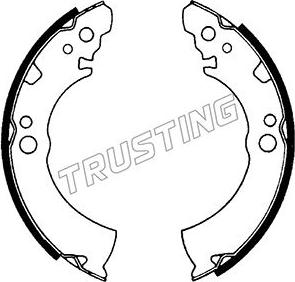 Trusting 067.163 - Bremžu loku komplekts www.autospares.lv