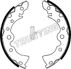 Trusting 067.167 - Bremžu loku komplekts www.autospares.lv