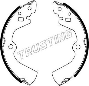 Trusting 067.172 - Brake Shoe Set www.autospares.lv