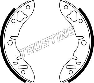 Trusting 007.008 - Brake Shoe Set www.autospares.lv