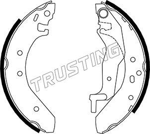 Trusting 007.017 - Brake Shoe Set www.autospares.lv