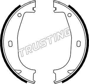 Trusting 019.026 - Brake Shoe Set, parking brake www.autospares.lv