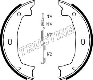 Trusting 019.028K - Bremžu loku kompl., Stāvbremze www.autospares.lv