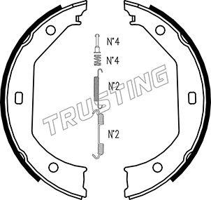 Trusting 019.027K - Bremžu loku kompl., Stāvbremze autospares.lv