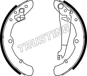 Trusting 016.020 - Brake Shoe Set www.autospares.lv