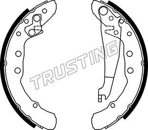 Trusting 016.021 - Brake Shoe Set www.autospares.lv