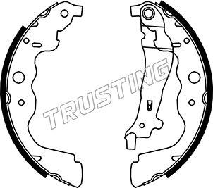 Trusting 088.240 - Bremžu loku komplekts www.autospares.lv