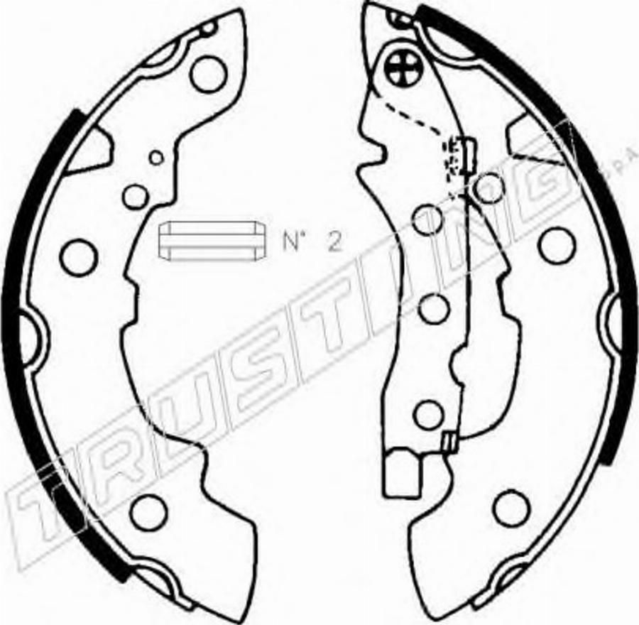 Trusting 088209 - Bremžu loku komplekts www.autospares.lv