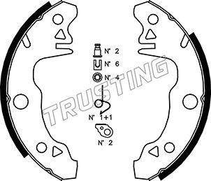 Trusting 088.205K - Bremžu loku komplekts www.autospares.lv