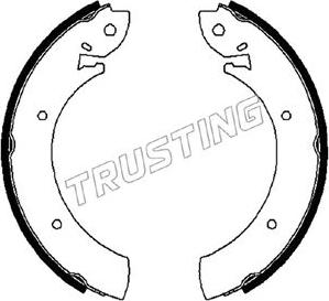 Trusting 088.207 - Bremžu loku komplekts www.autospares.lv