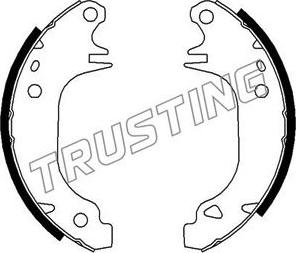 Trusting 088.210K - Bremžu loku komplekts www.autospares.lv