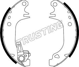 Trusting 088.210Y - Brake Shoe Set www.autospares.lv