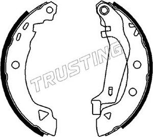 Trusting 088.218Y - Bremžu loku komplekts www.autospares.lv