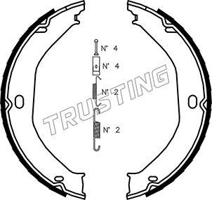 Trusting 088.235K - Bremžu loku kompl., Stāvbremze www.autospares.lv