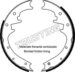 Trusting 088.224 - Bremžu loku komplekts www.autospares.lv