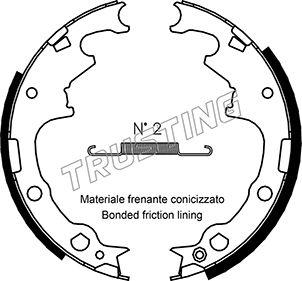 Trusting 088.221 - Bremžu loku komplekts www.autospares.lv