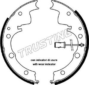 Trusting 034.088 - Bremžu loku komplekts www.autospares.lv