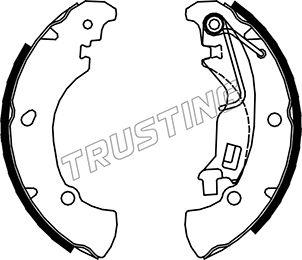 Trusting 034.108 - Brake Shoe Set www.autospares.lv