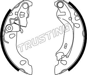 Trusting 034.107 - Bremžu loku komplekts www.autospares.lv