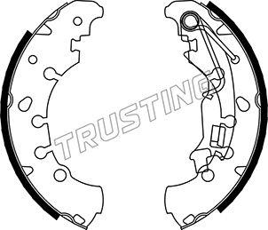 Trusting 034.116 - Brake Shoe Set www.autospares.lv