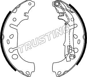 Trusting 034.117 - Bremžu loku komplekts autospares.lv