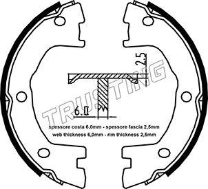 Trusting 034.120 - Bremžu loku kompl., Stāvbremze www.autospares.lv