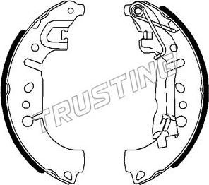 Trusting 034.127 - Bremžu loku komplekts www.autospares.lv